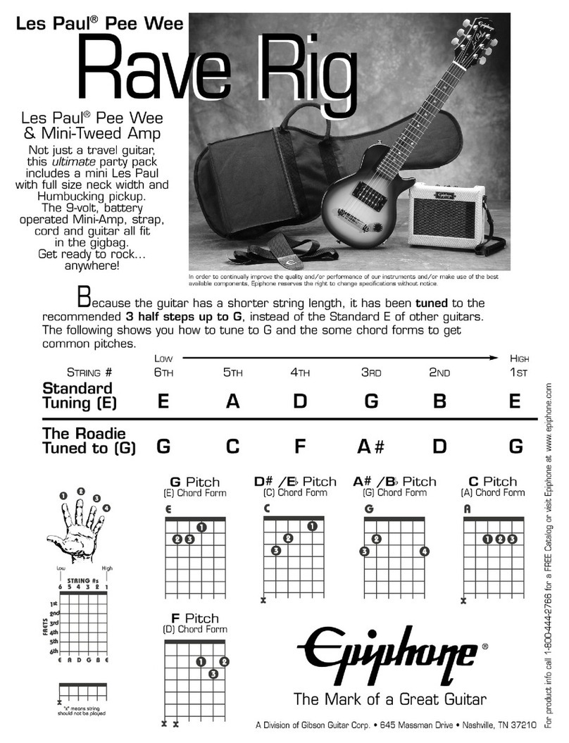 Epiphone Les Paul Pee Wee Rave Rig Manual