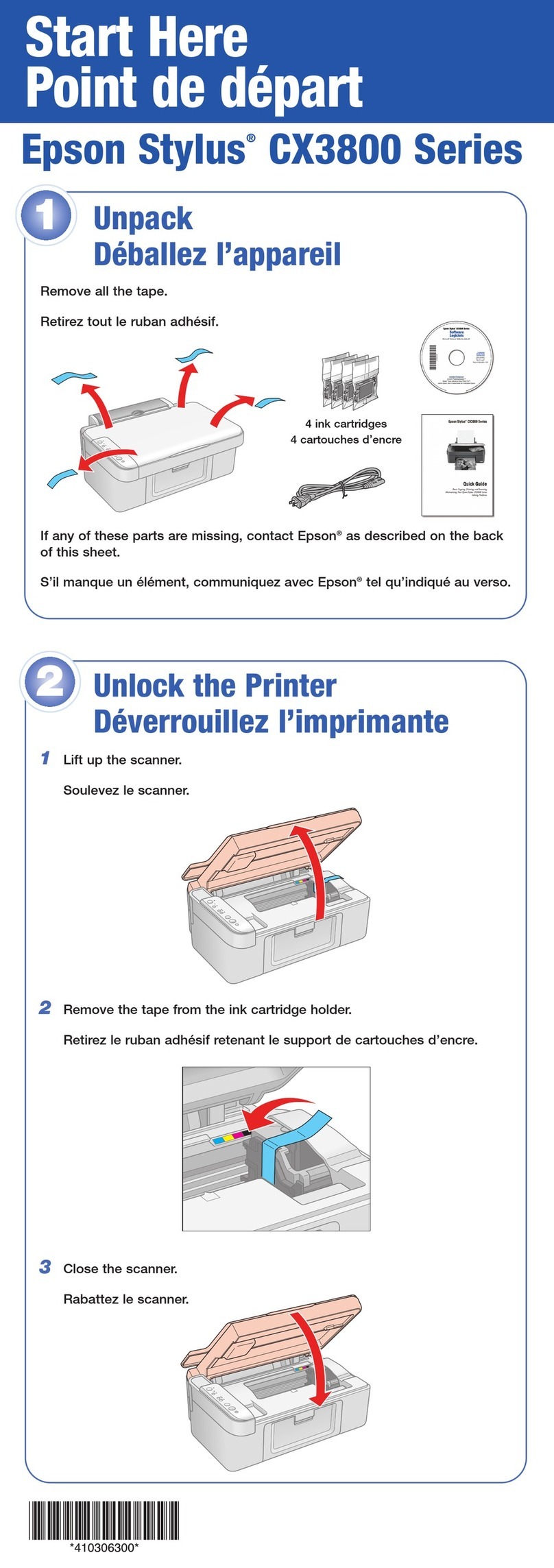 Epson Stylus CX3800 Series Instruction Manual