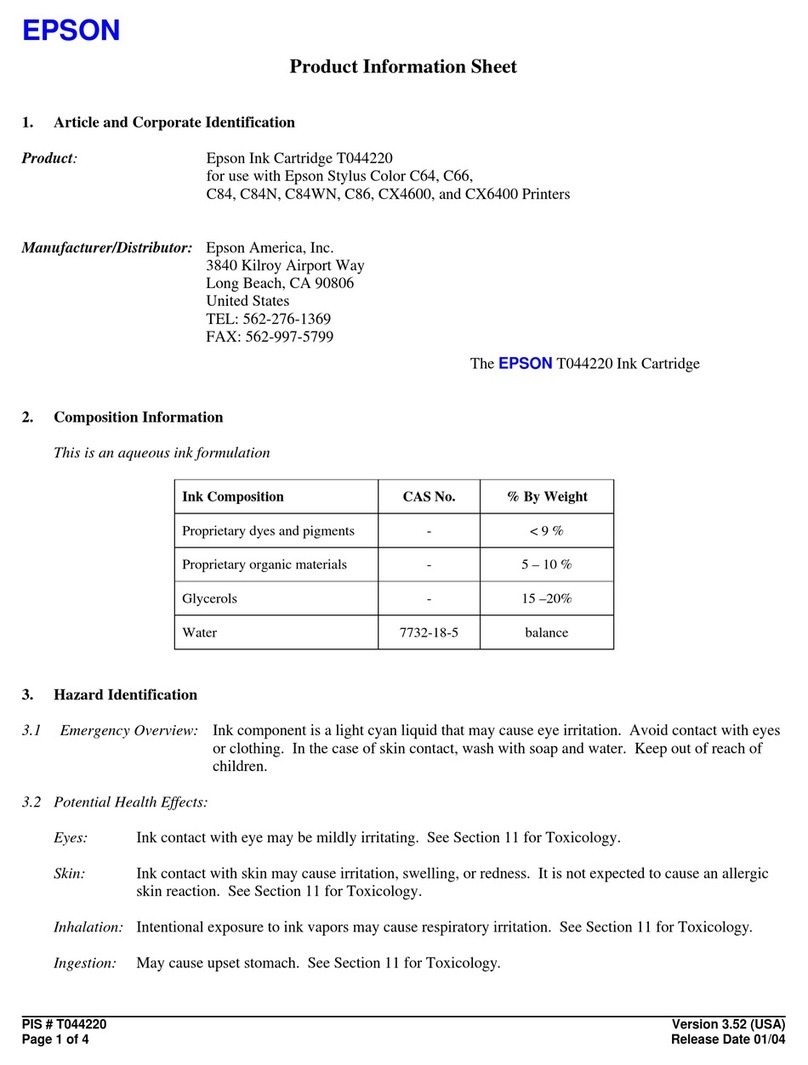 Epson Stylus CX4600 Operating manual