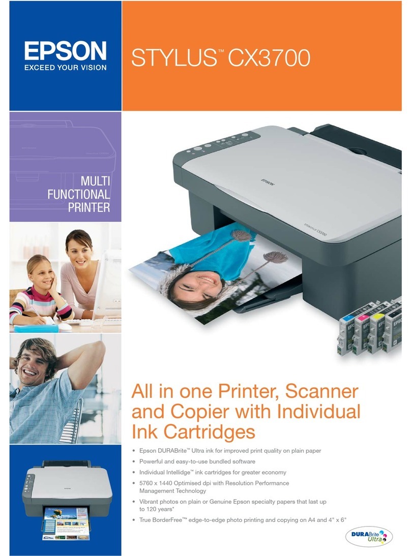 Epson STYLUS CX3700 SERIES User manual