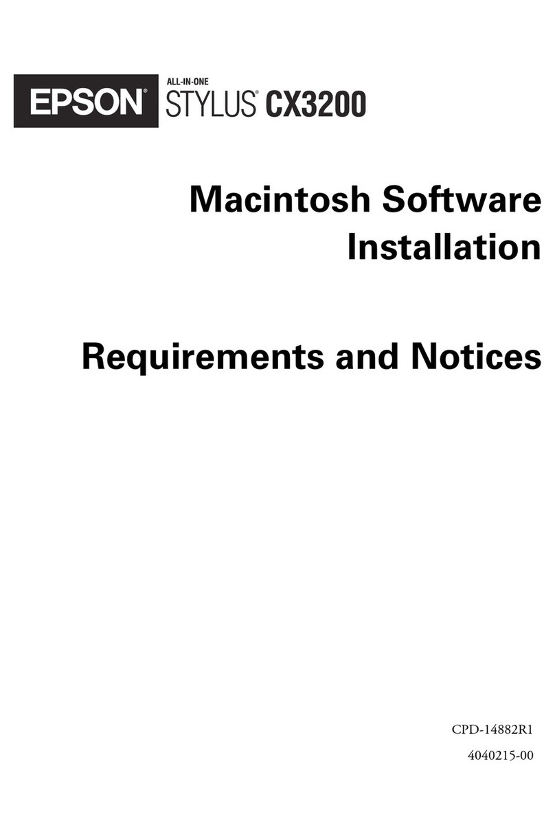 Epson Stylus CX3200 Software installation