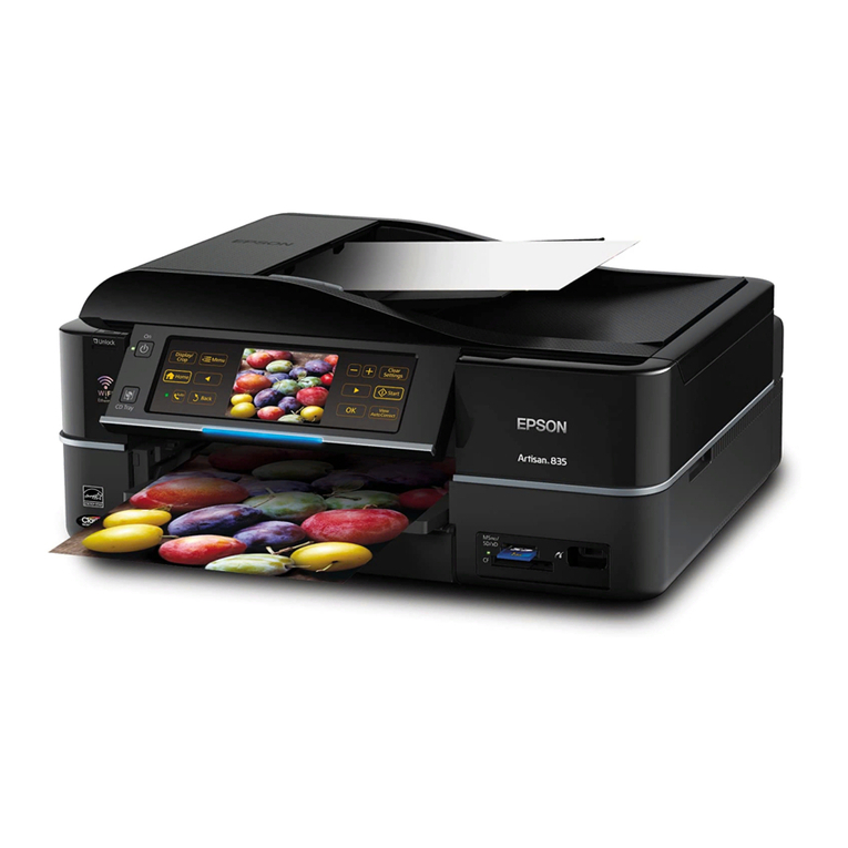 Epson Artisan 835 User manual