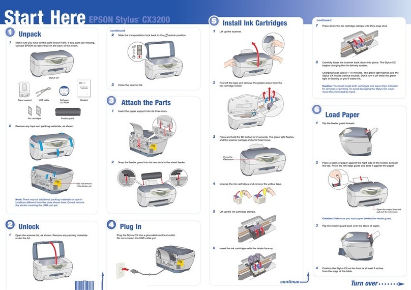 Epson Stylus CX3200 Instruction Manual