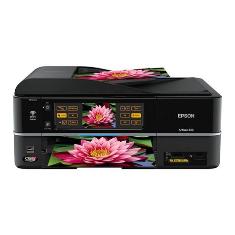 Epson Artisan 810 Series User manual