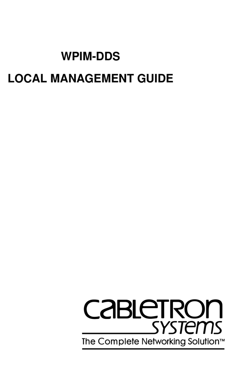 Cabletron Systems WPIM-DDS Management guide