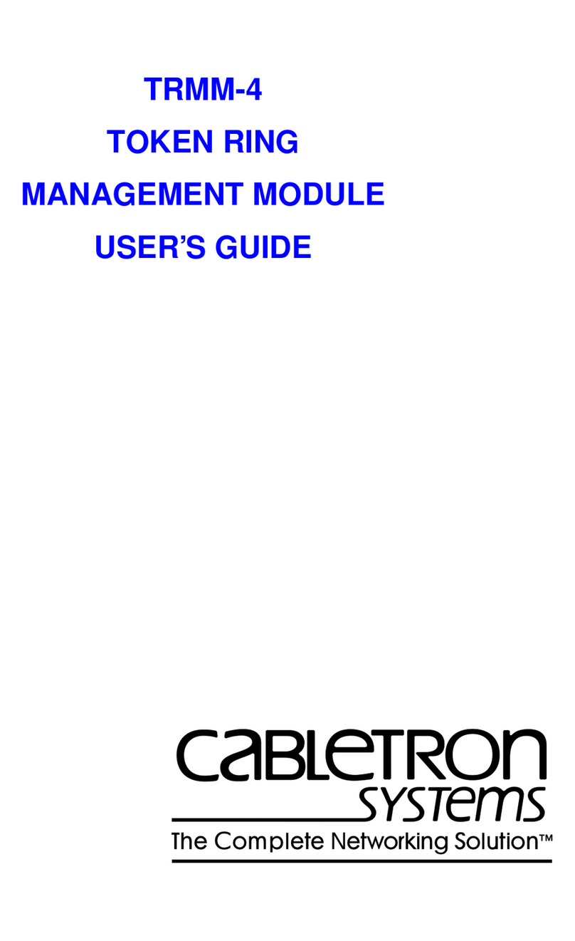 Cabletron Systems TRMM-4 user guide