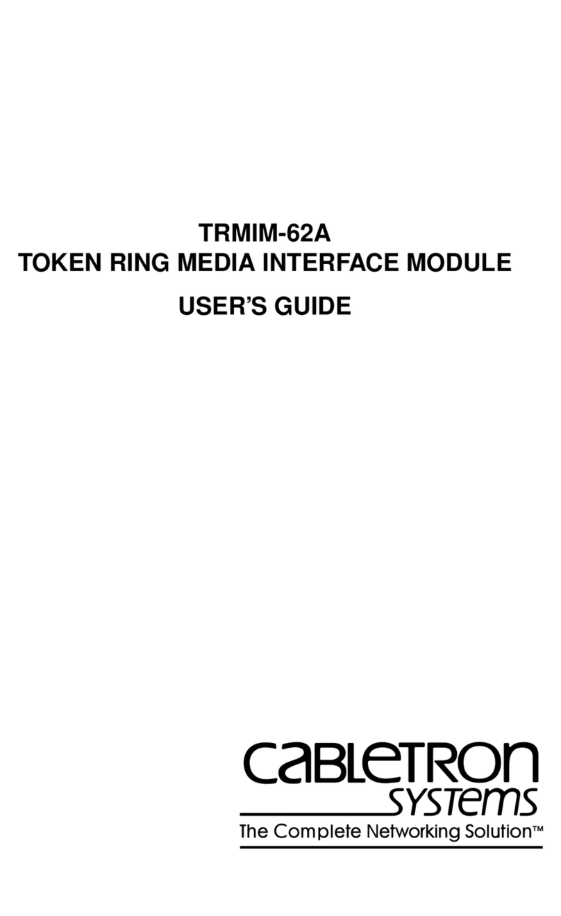 Cabletron Systems TRMIM-62A user guide