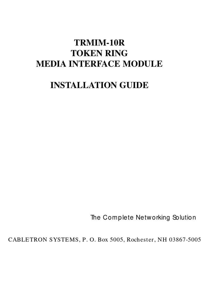 Cabletron Systems TRMIM-10R installation guide