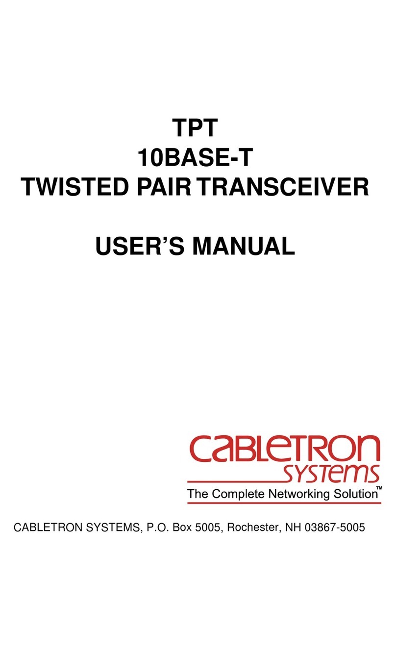 Cabletron Systems TPT user manual