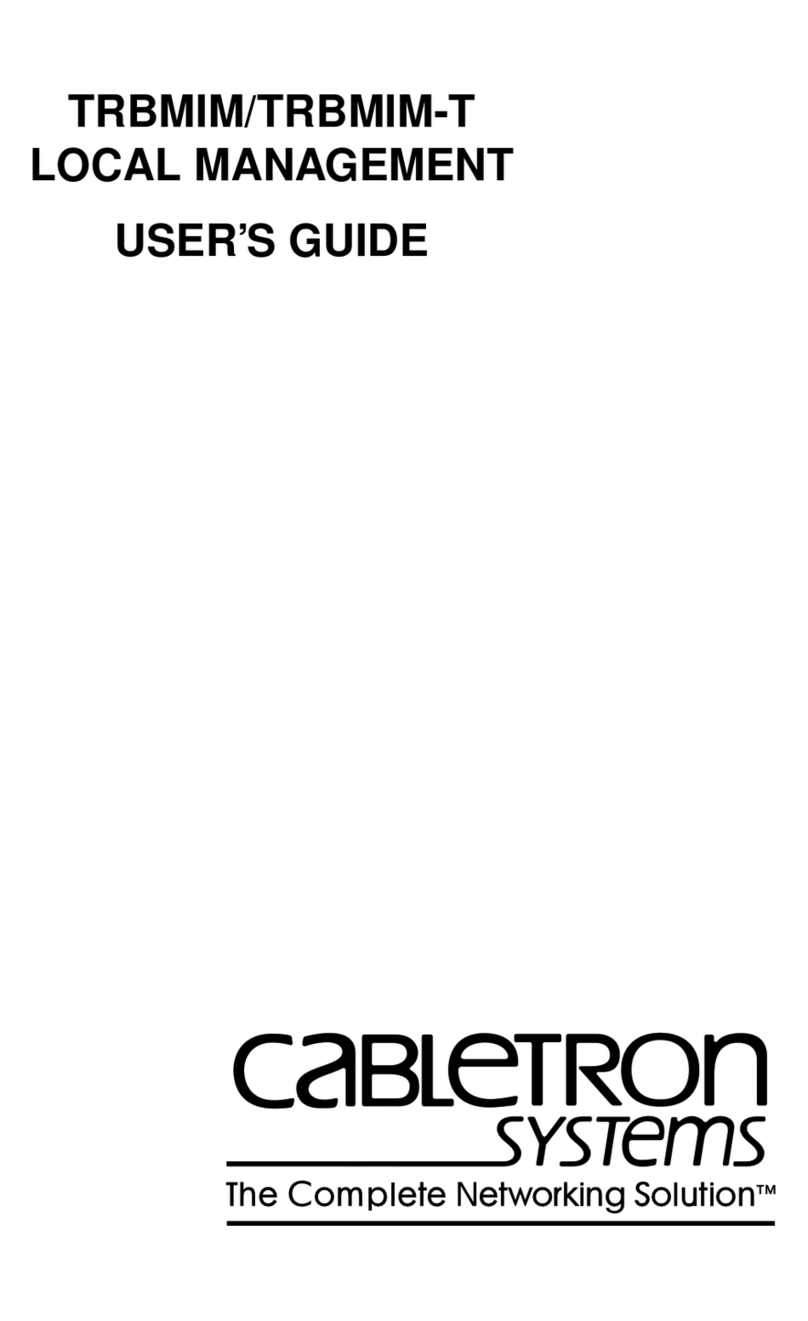 Cabletron Systems TRBMIM User manual