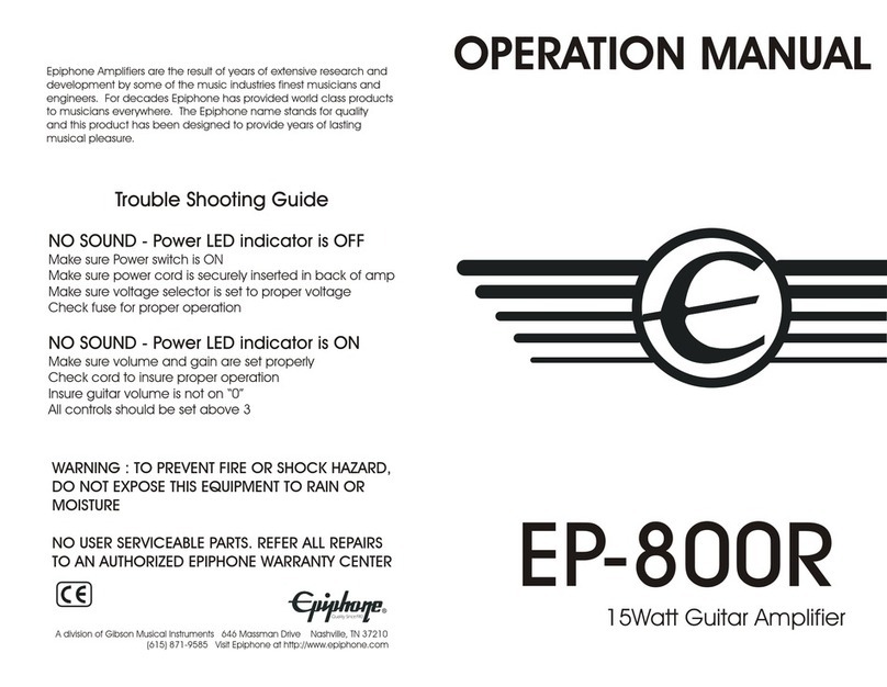Epiphone EP-800R Operation manual