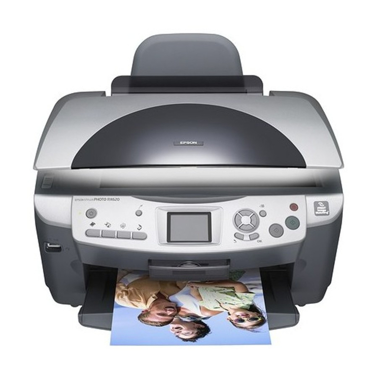 Epson RX620 - Stylus Photo Color Inkjet Instruction Manual