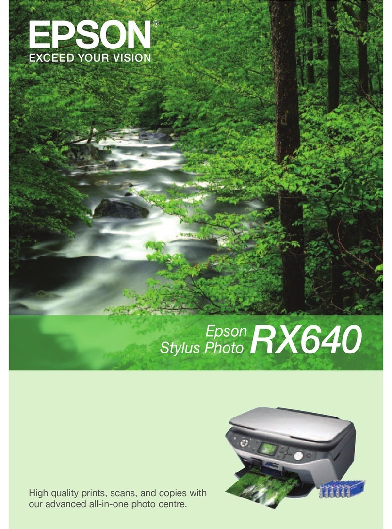 Epson Stylus Photo RX640 series User manual