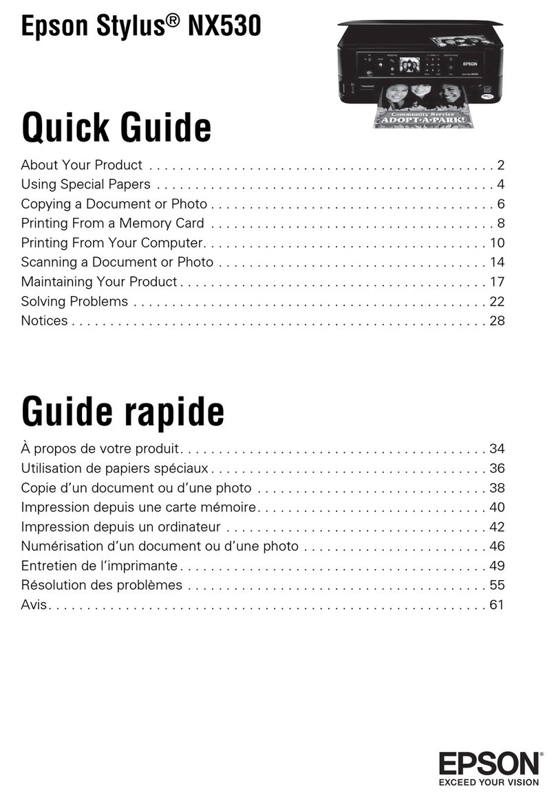 Epson Epson Stylus NX530 User manual