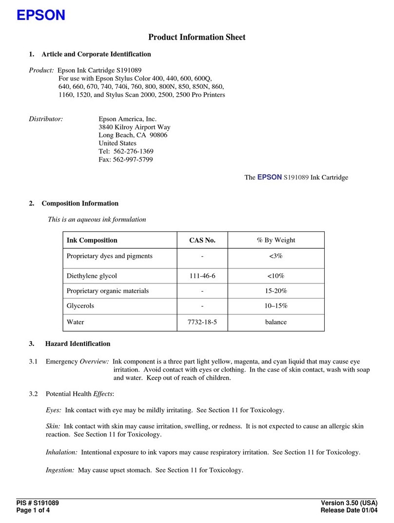 Epson Stylus Scan 2000 Operating manual