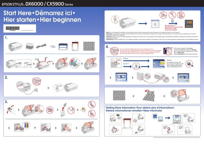 Epson Stylus CX5900 Series Instruction Manual