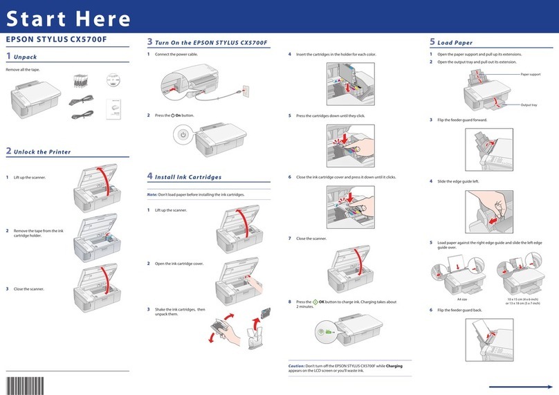 Epson Stylus CX5700 User manual