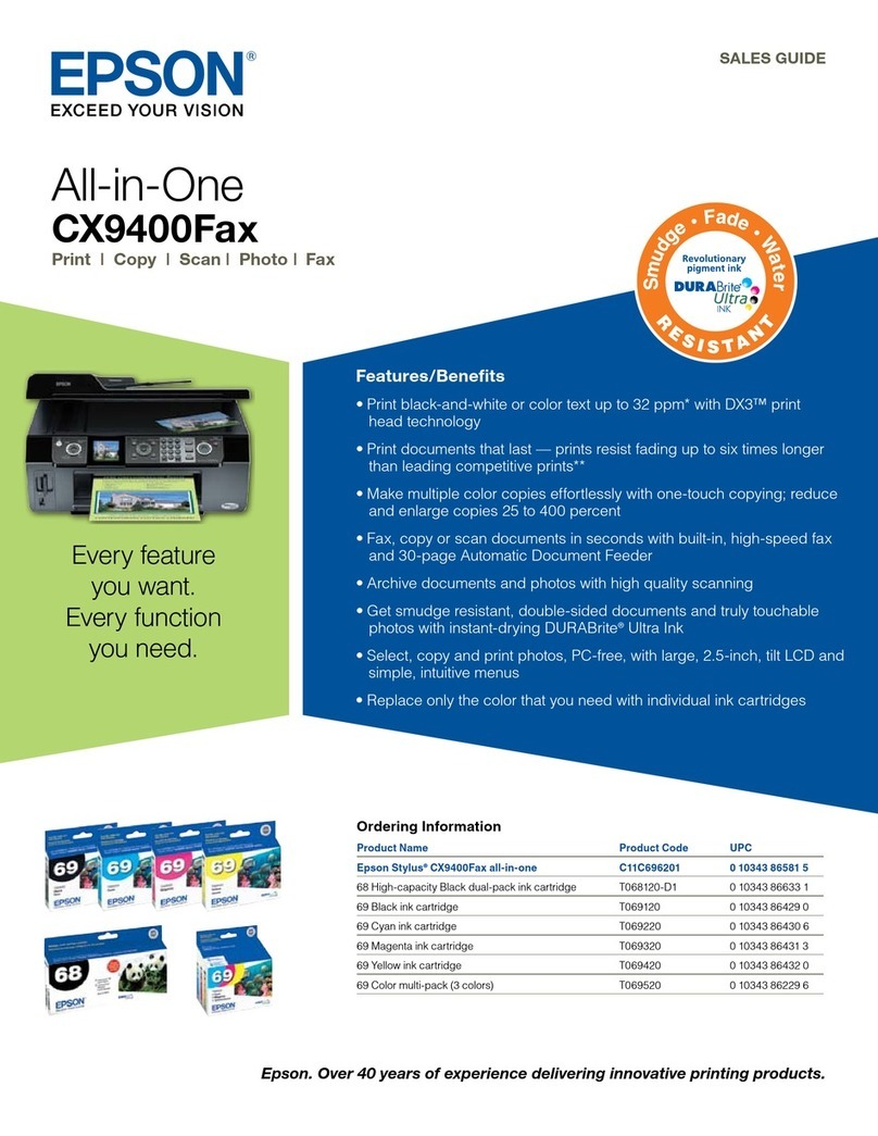 Epson Stylus CX9400 User manual