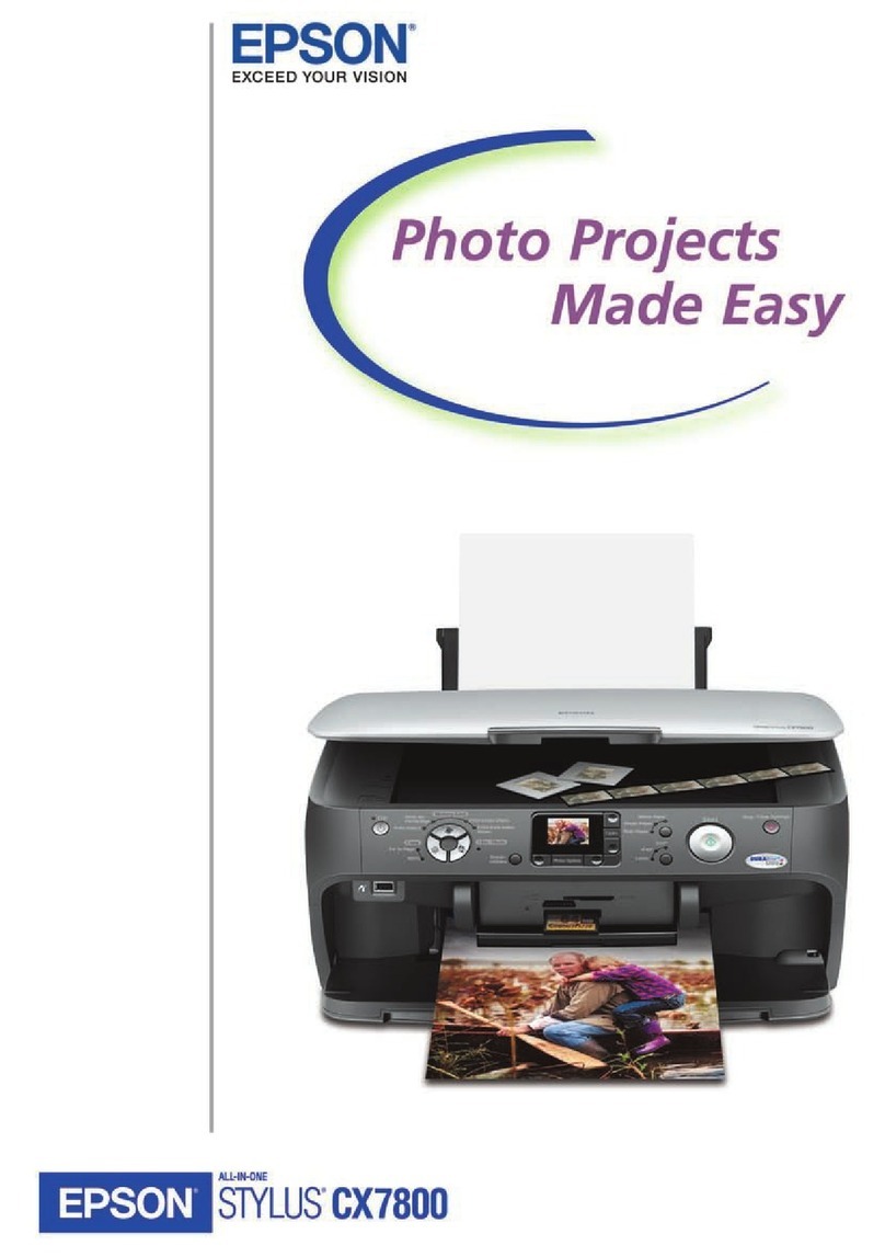 Epson CX7800 - Stylus Color Inkjet User manual