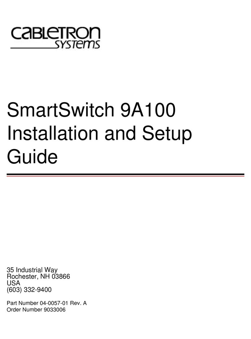Cabletron Systems SmartSwitch 9A100 Assembly instructions