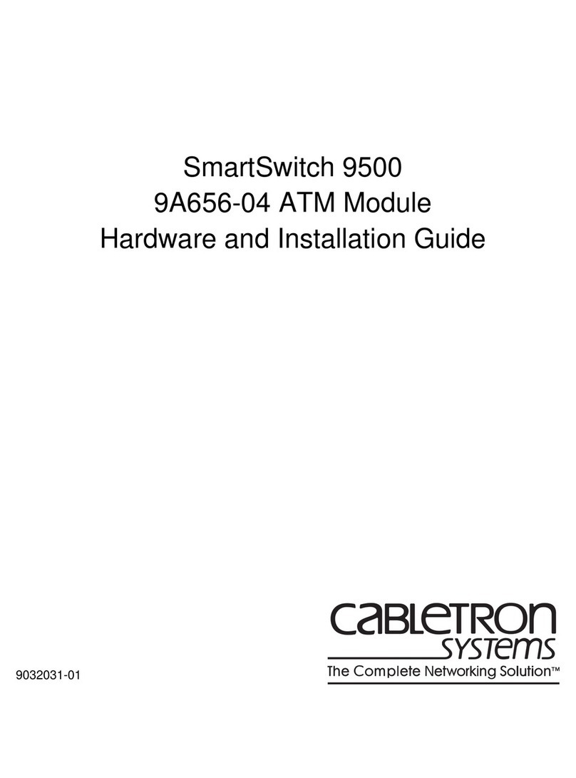 Cabletron Systems SmartSwitch 9500 User manual