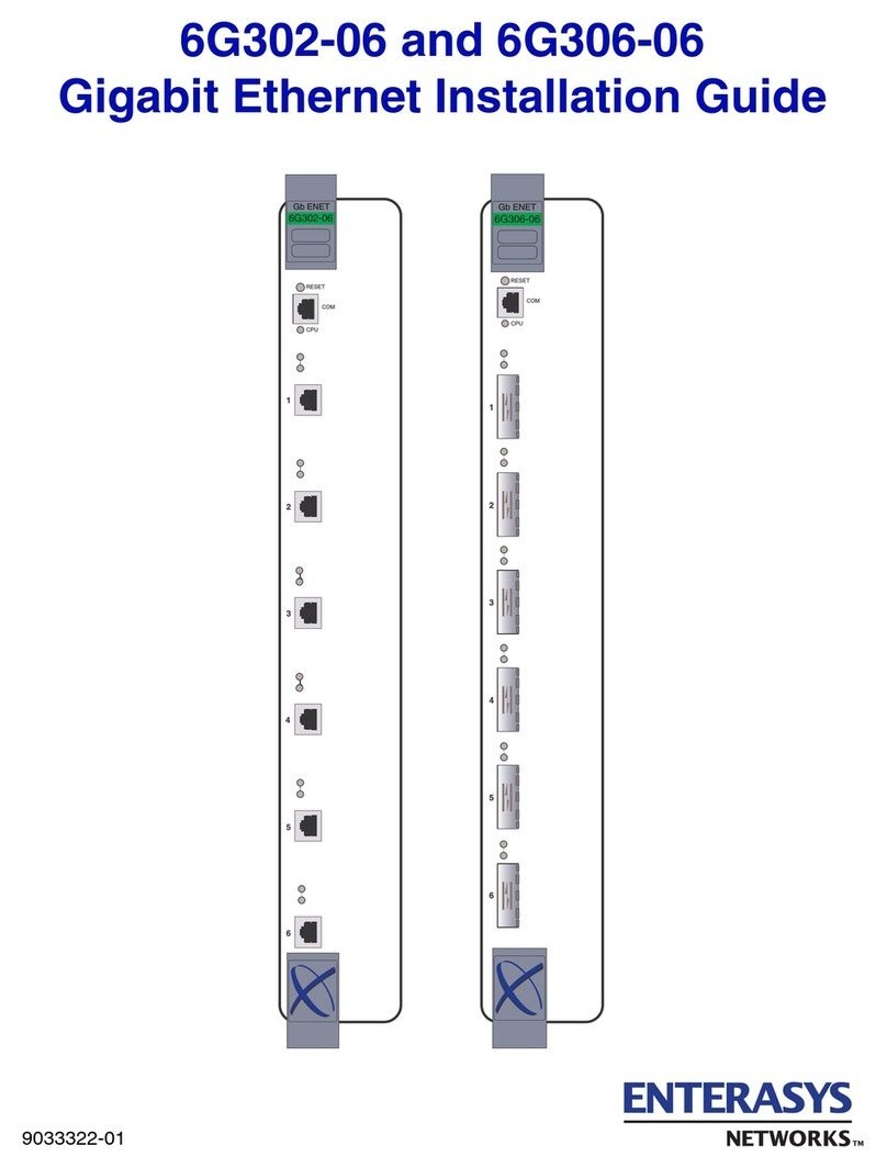 Enterasys SmartSwitch 6G302-06 installation guide