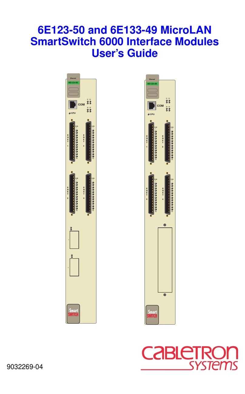 Cabletron Systems SmartSwitch 6000 User manual