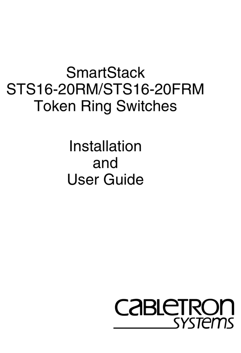 Cabletron Systems SmartSTACK STS16-20RM User manual