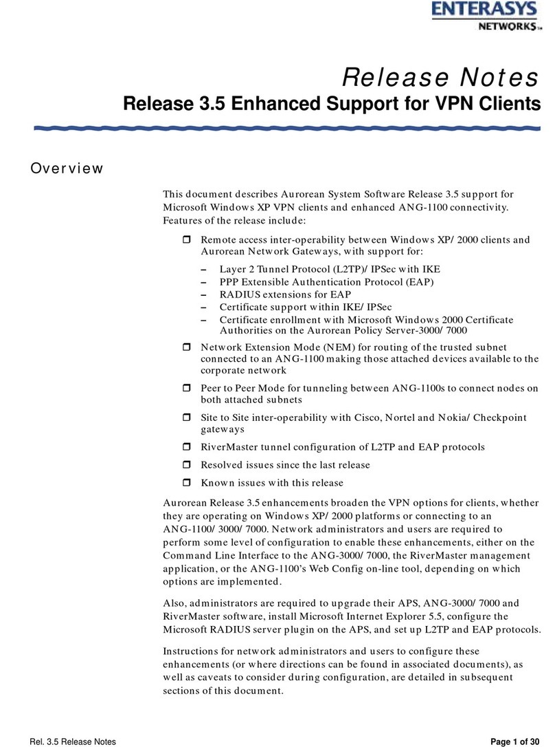 Enterasys ANG-1100 Series Instruction Manual