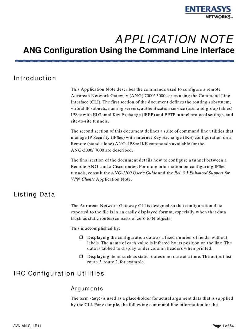 Enterasys Aurorean ANG-3000 Installation and operating instructions