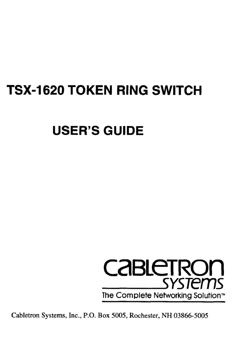 Cabletron Systems TSX-1620 user guide