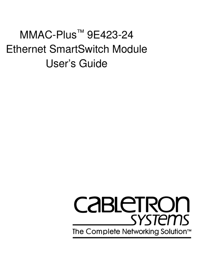 Cabletron Systems MMAC-Plus 9E423-24 user guide