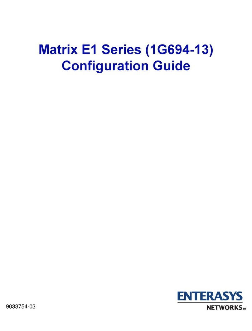 Enterasys Matrix E1 1G694-13 User manual
