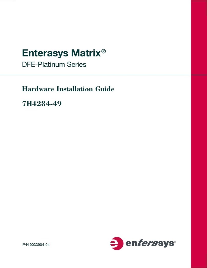 Enterasys Matrix 7H4284-49 Hardware installation guide