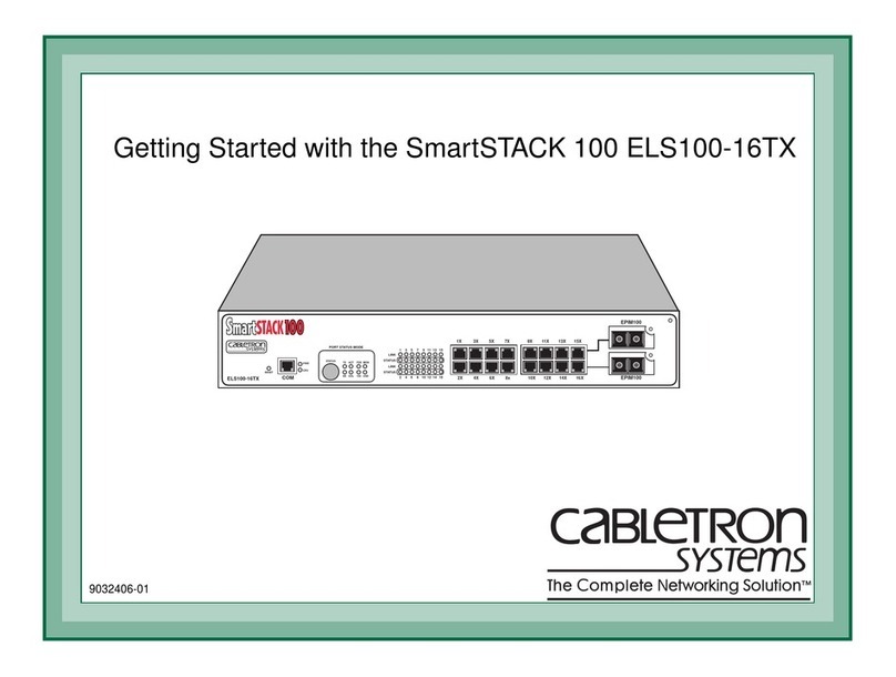 Cabletron Systems SmartSTACK 100 ELS100-16TX User manual Cabletron Systems SmartSTACK 100 ELS100-16TX User manual