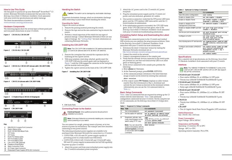 Enterasys SecureStack C3 C3G124-24P User manual