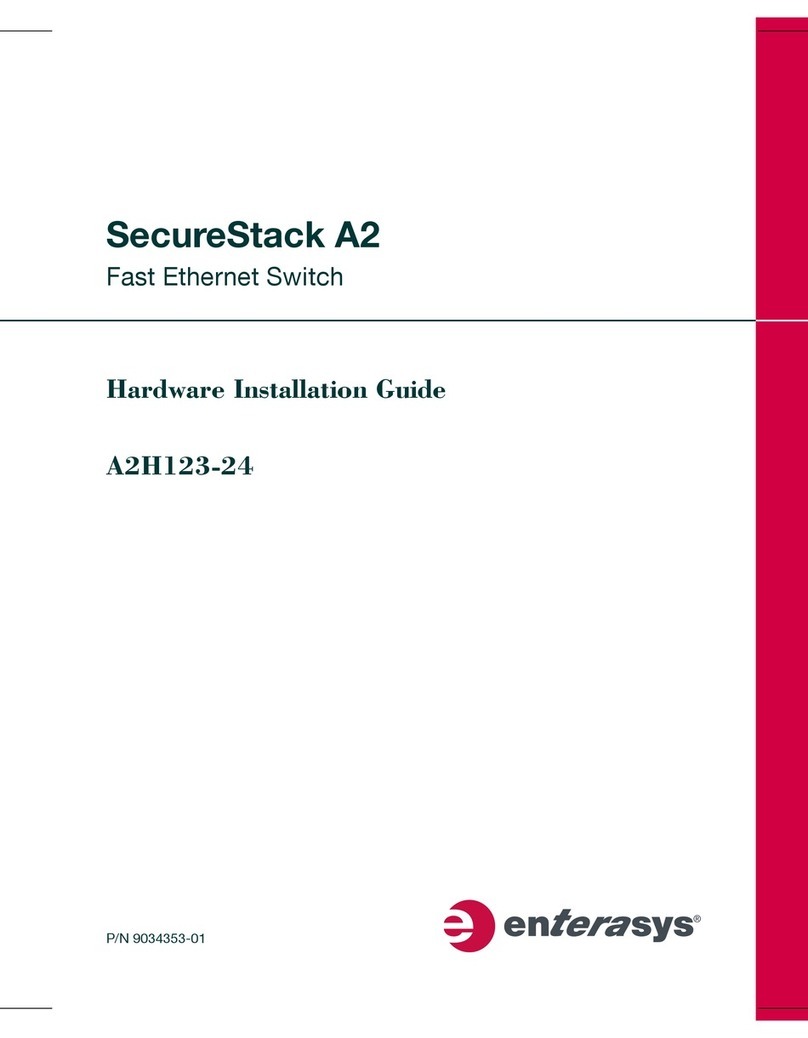 Enterasys SecureStack A2 A2H123-24 Hardware installation guide