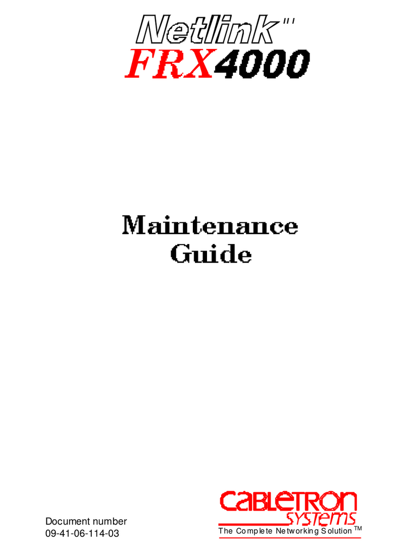 Cabletron Systems Netlink FRX4000 Maintenance Guide Cabletron Systems Netlink FRX4000 Maintenance Guide