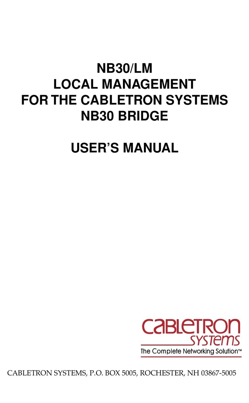 Cabletron Systems NB30 user manual