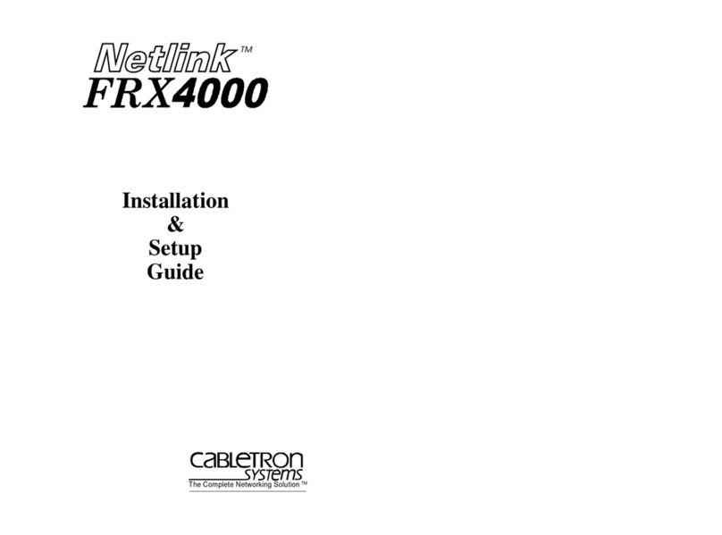 Cabletron Systems Netlink FRX4000 Installation and setup guide Cabletron Systems Netlink FRX4000 Installation and setup guide