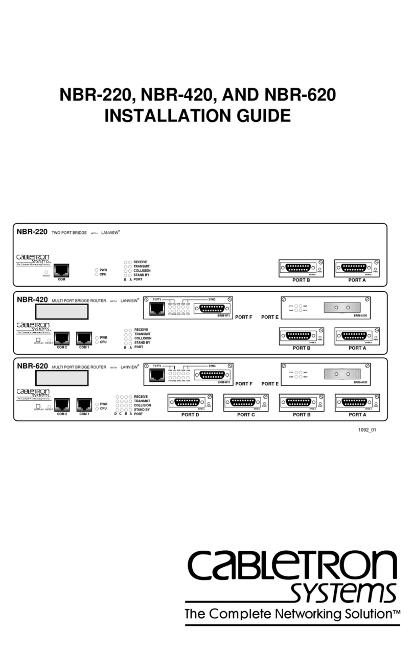 Cabletron Systems NBR-220 User manual Cabletron Systems NBR-220 User manual