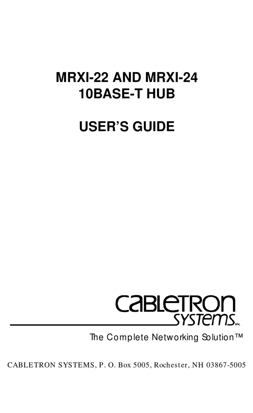 Cabletron Systems MRXI-22 user guide