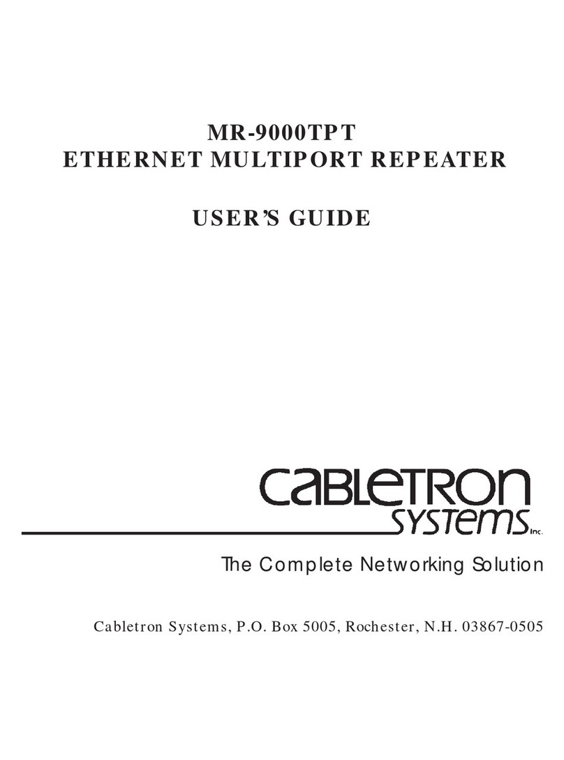 Cabletron Systems MR-9000TPT user guide