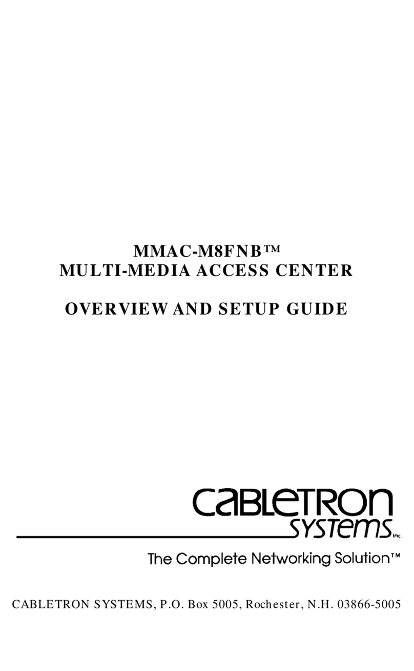 Cabletron Systems MMAC-M8FNB Overview and setup guide