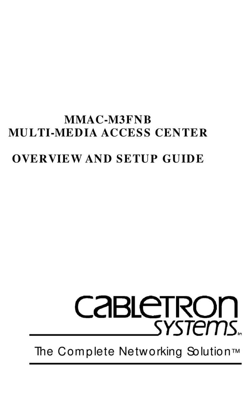 Cabletron Systems MMAC-M3FNB Overview and setup guide