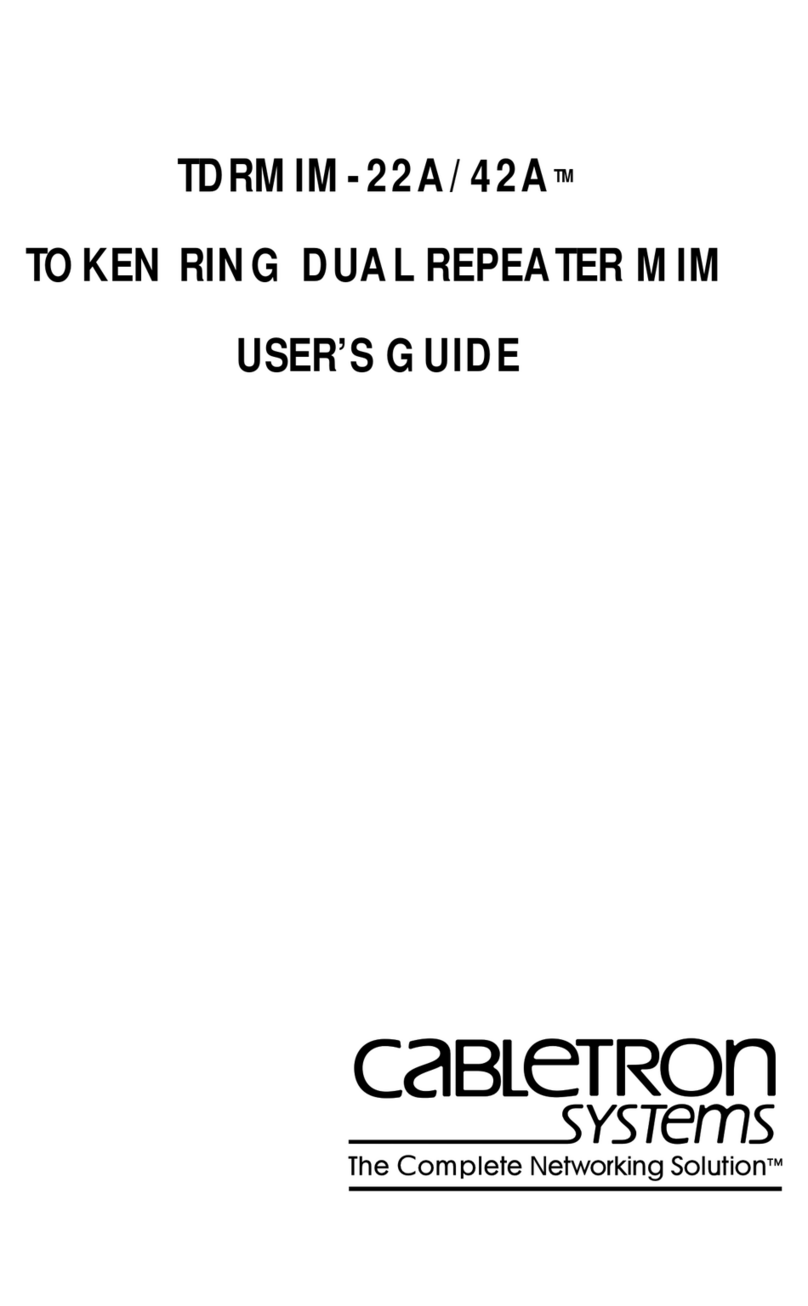 Cabletron Systems TDRMIM-42A user guide