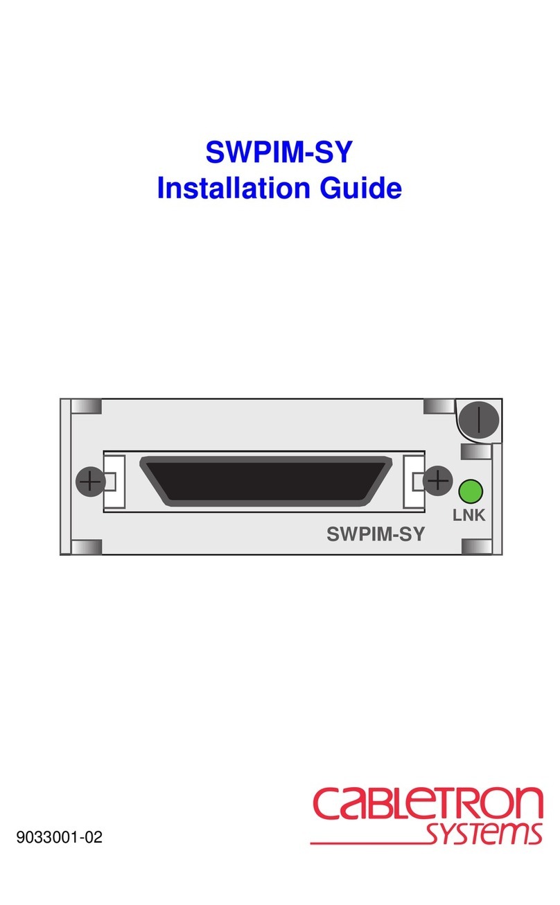 Cabletron Systems SWPIM-SY installation guide