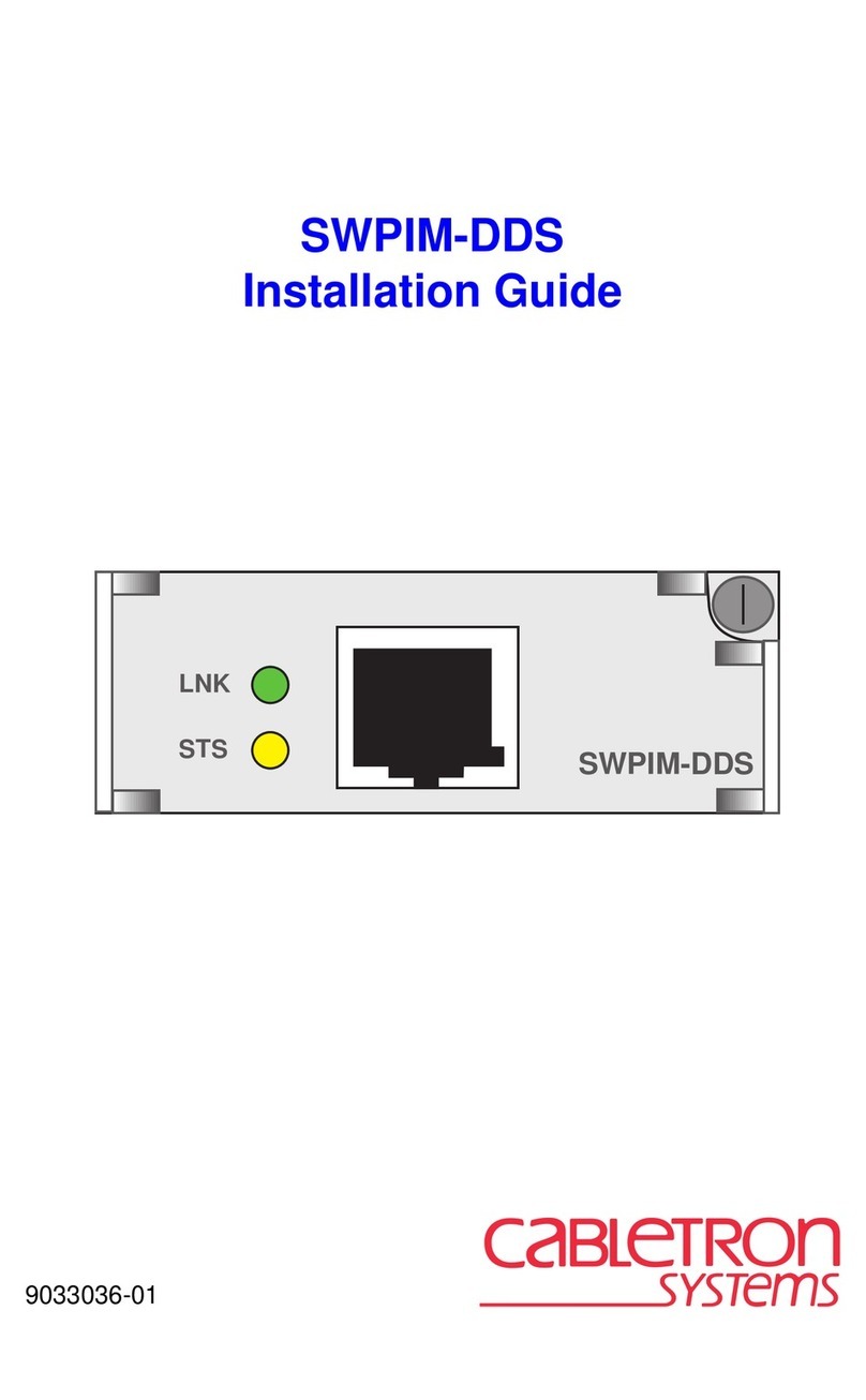 Cabletron Systems SWPIM-DDS installation guide