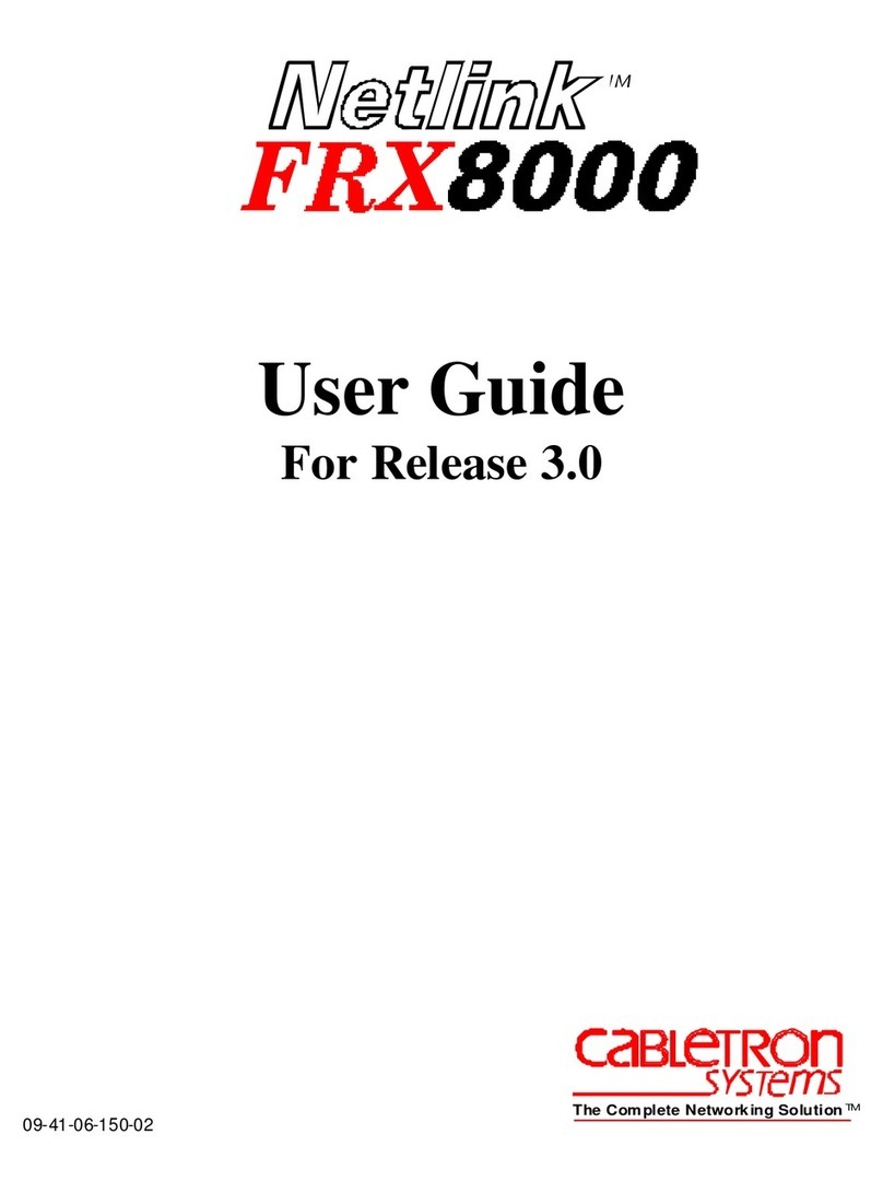 Cabletron Systems Netlink FRX8000 User manual
