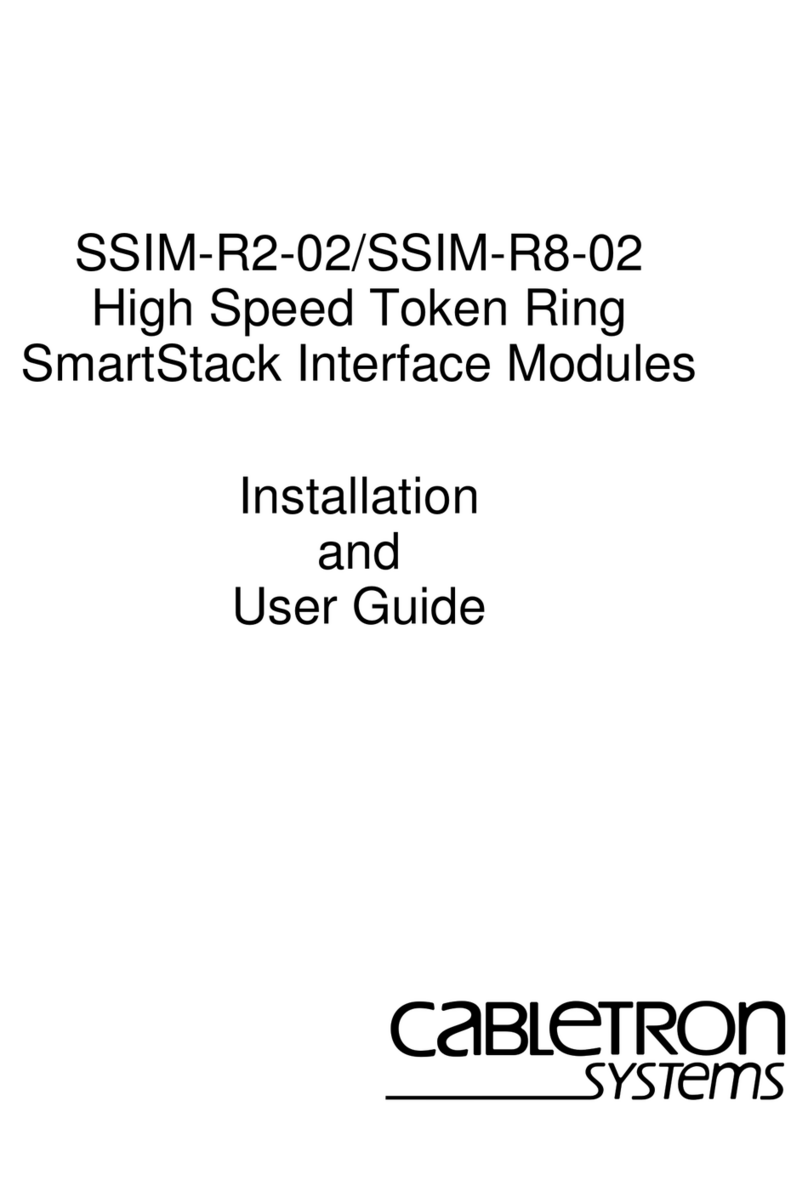 Cabletron Systems SSIM-R2-02 Installation and user guide